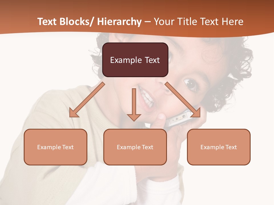 Lying Confident Toddler PowerPoint Template