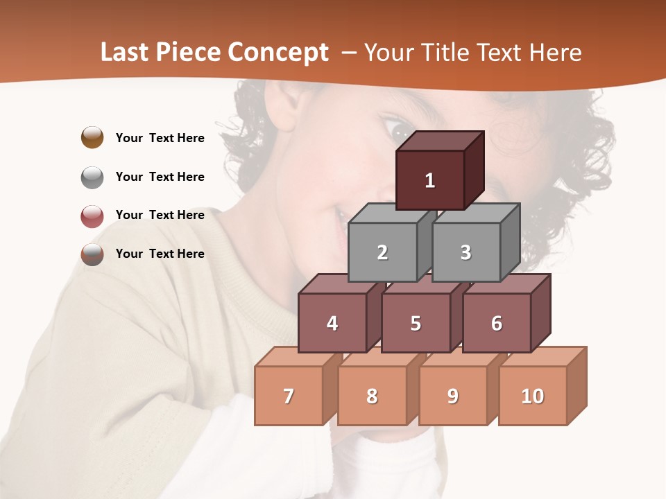 Lying Confident Toddler PowerPoint Template