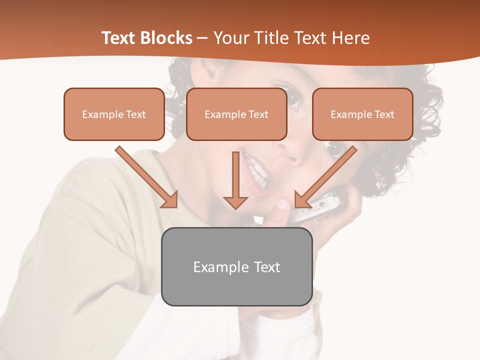 Lying Confident Toddler PowerPoint Template