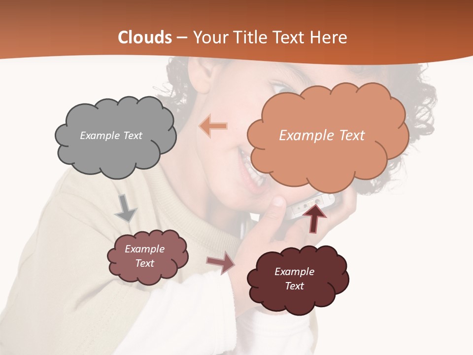 Lying Confident Toddler PowerPoint Template