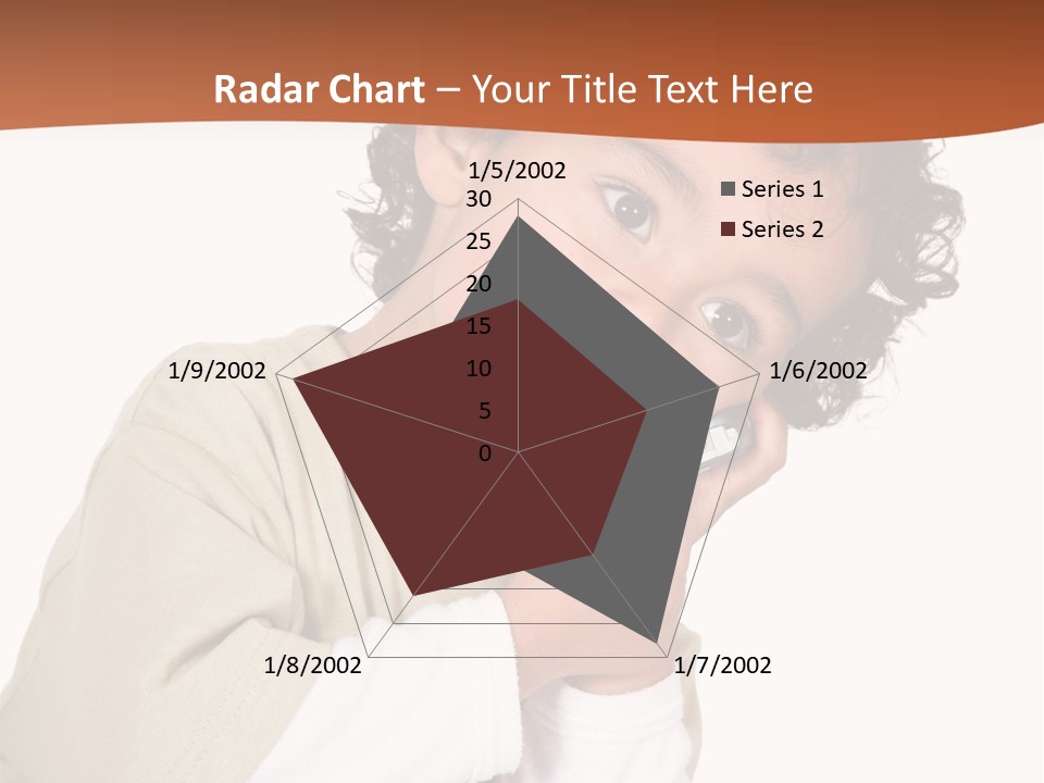 Lying Confident Toddler PowerPoint Template