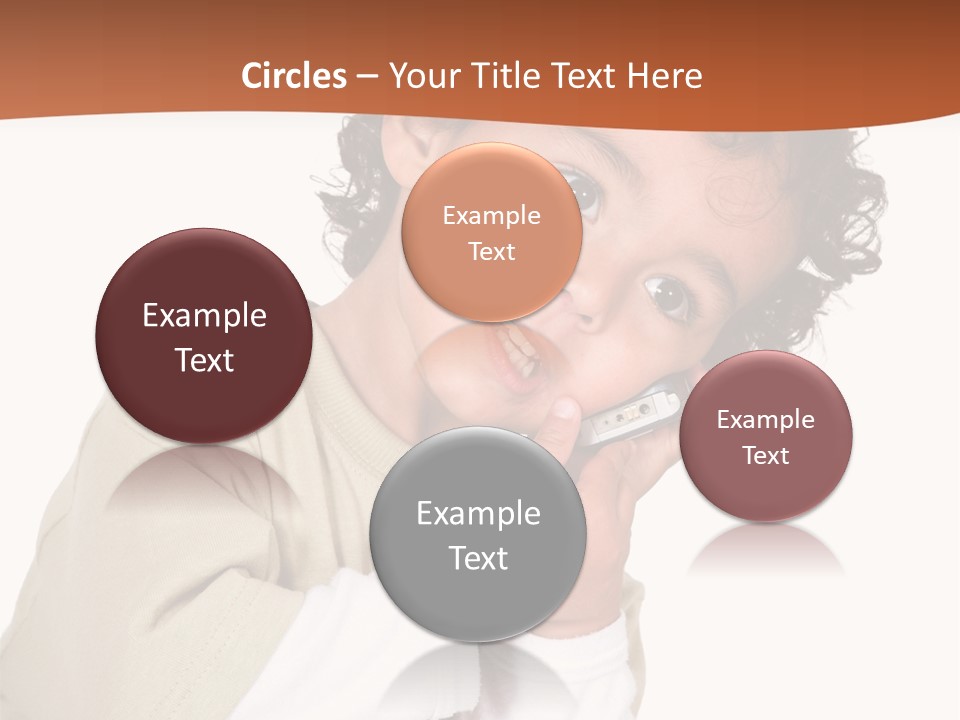 Lying Confident Toddler PowerPoint Template