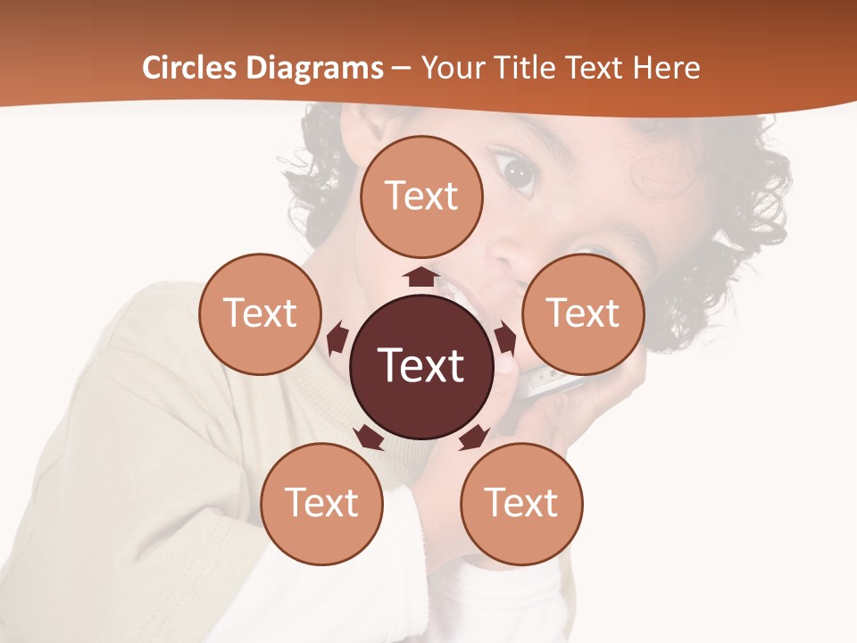 Lying Confident Toddler PowerPoint Template