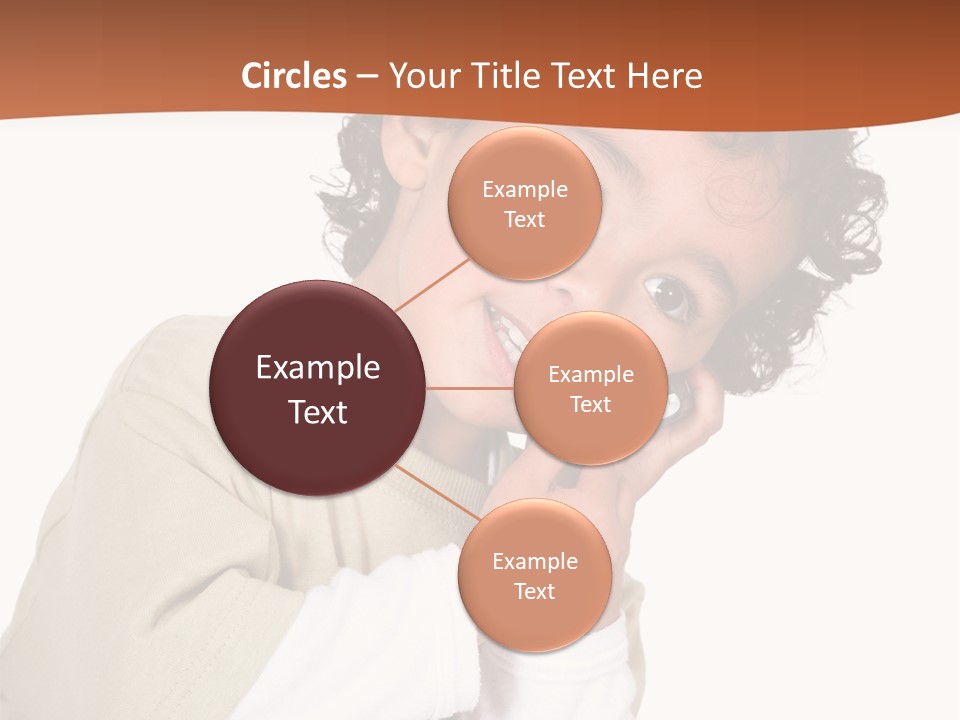 Lying Confident Toddler PowerPoint Template