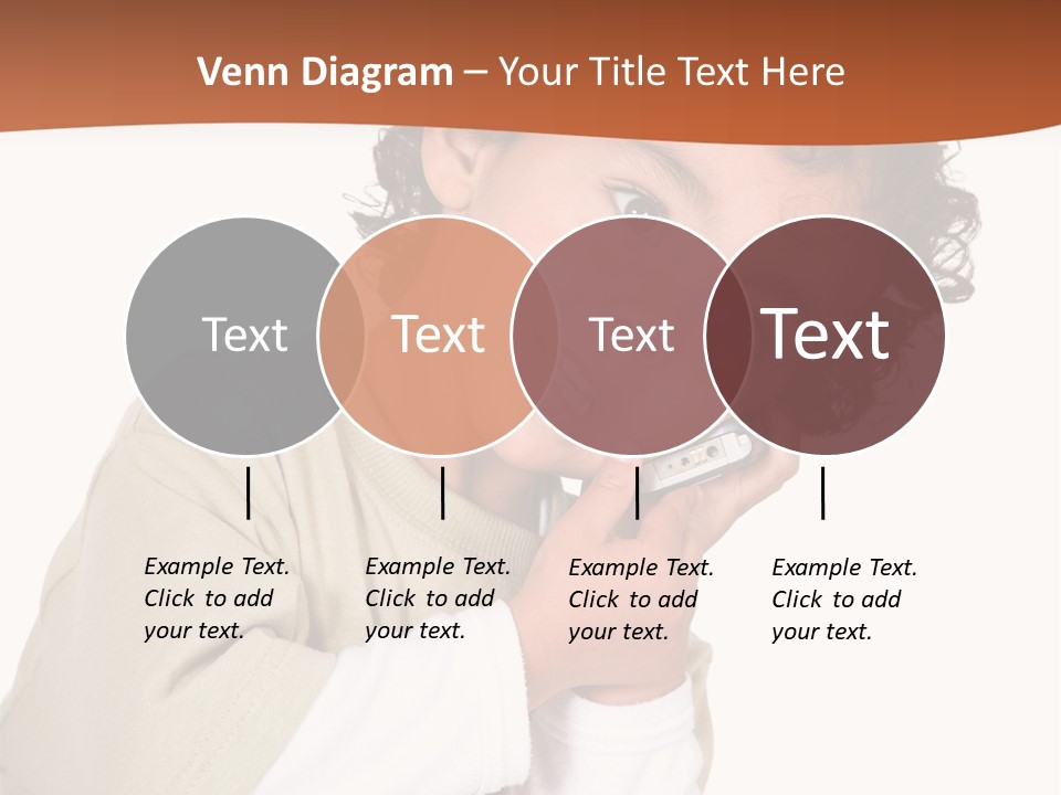 Lying Confident Toddler PowerPoint Template