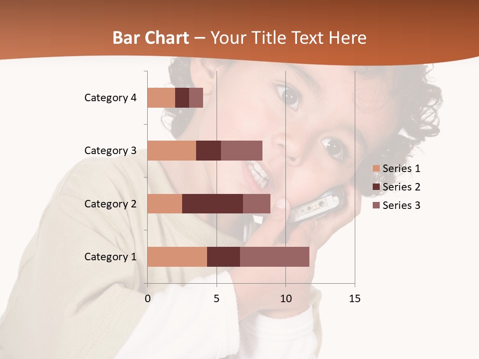 Lying Confident Toddler PowerPoint Template