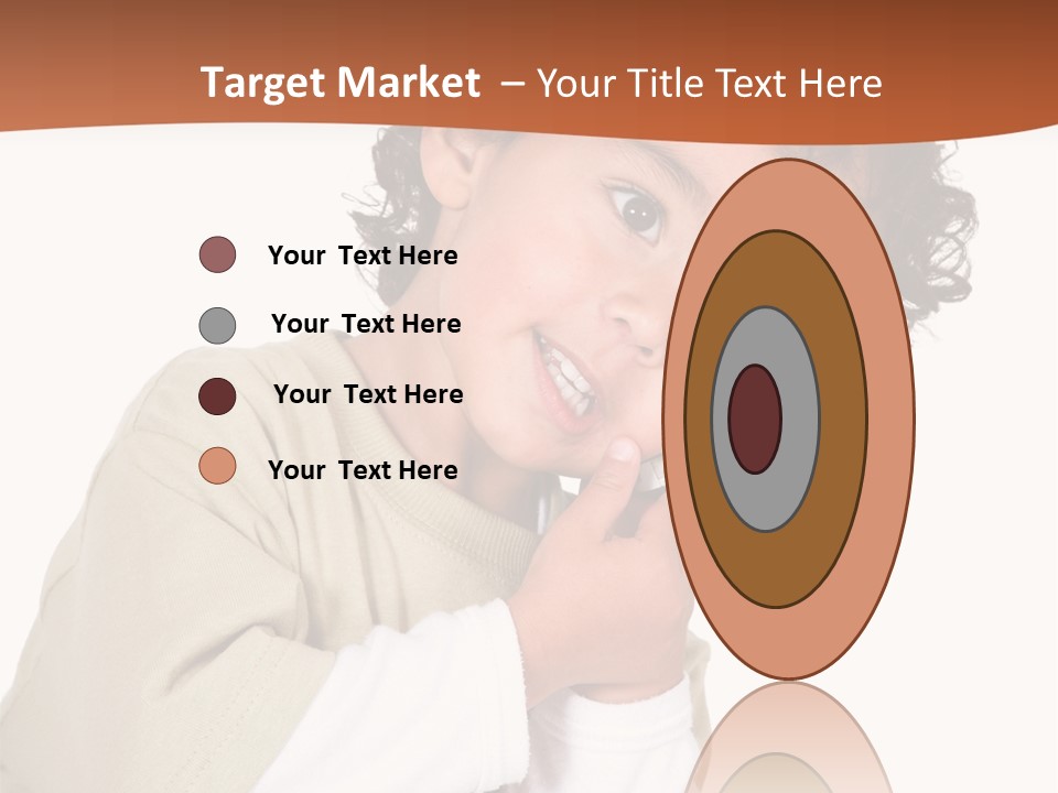 Lying Confident Toddler PowerPoint Template