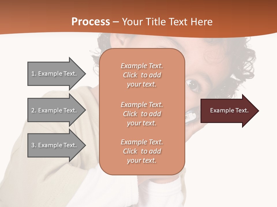Lying Confident Toddler PowerPoint Template