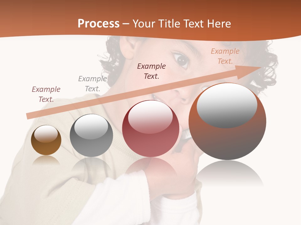 Lying Confident Toddler PowerPoint Template