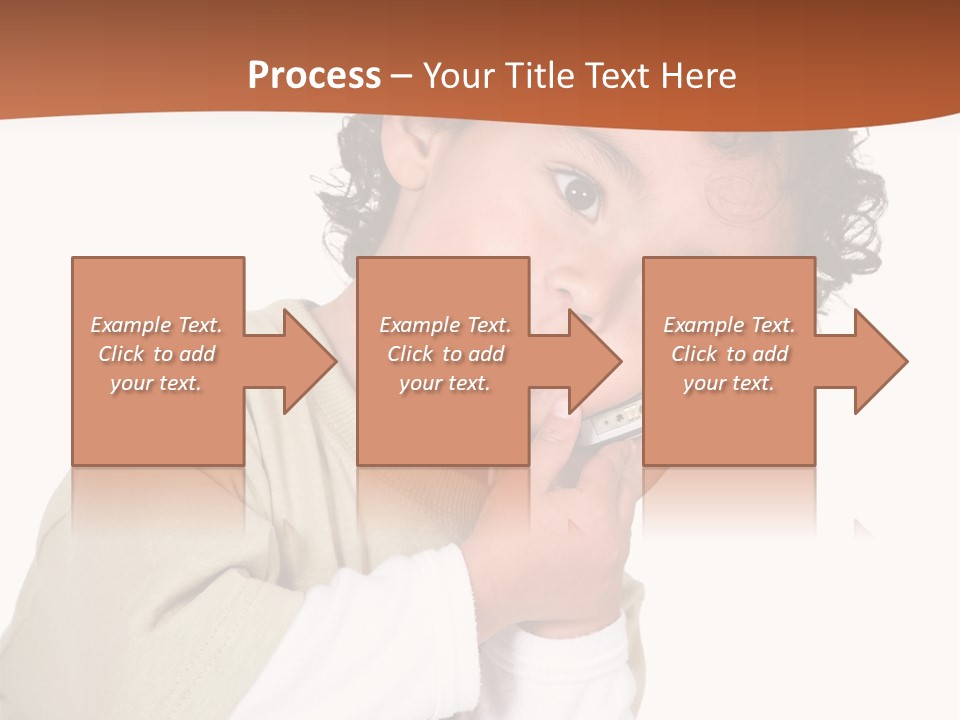 Lying Confident Toddler PowerPoint Template