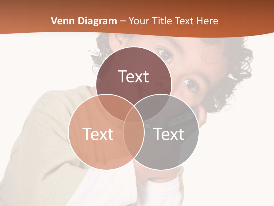 Lying Confident Toddler PowerPoint Template