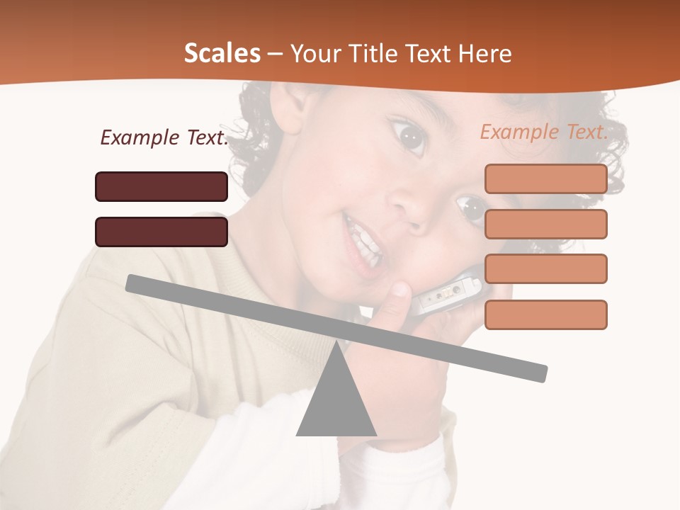 Lying Confident Toddler PowerPoint Template