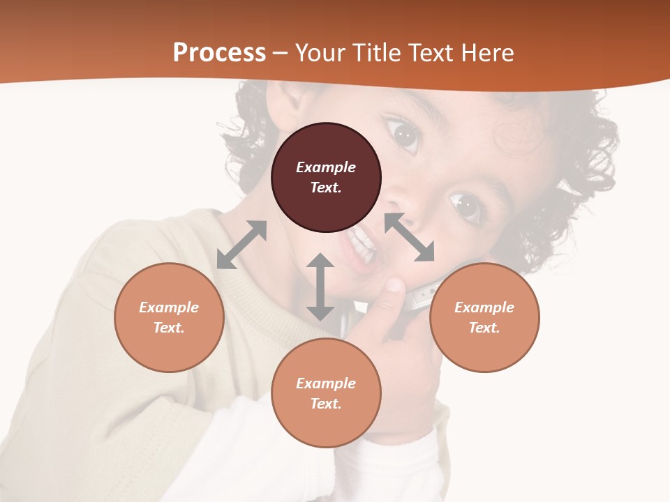 Lying Confident Toddler PowerPoint Template