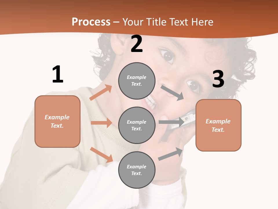 Lying Confident Toddler PowerPoint Template