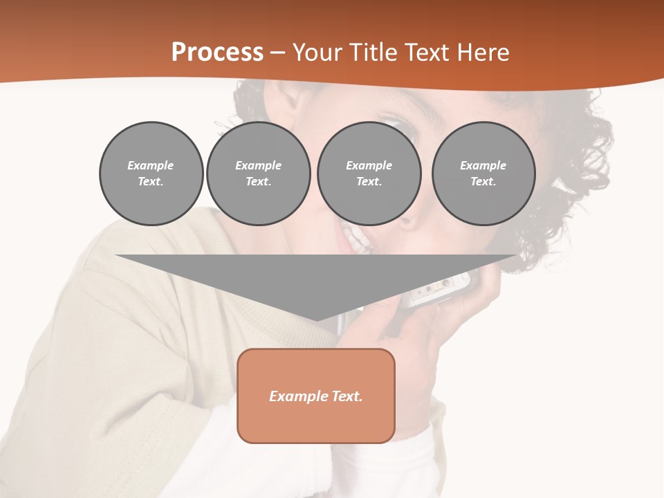 Lying Confident Toddler PowerPoint Template