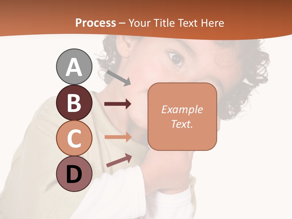 Lying Confident Toddler PowerPoint Template