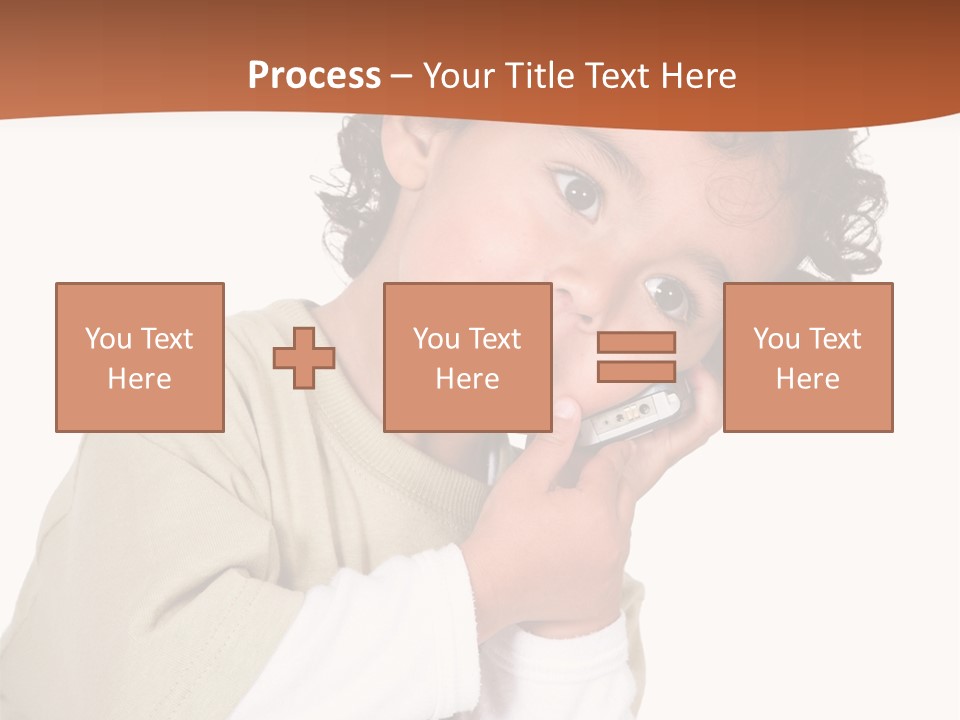 Lying Confident Toddler PowerPoint Template