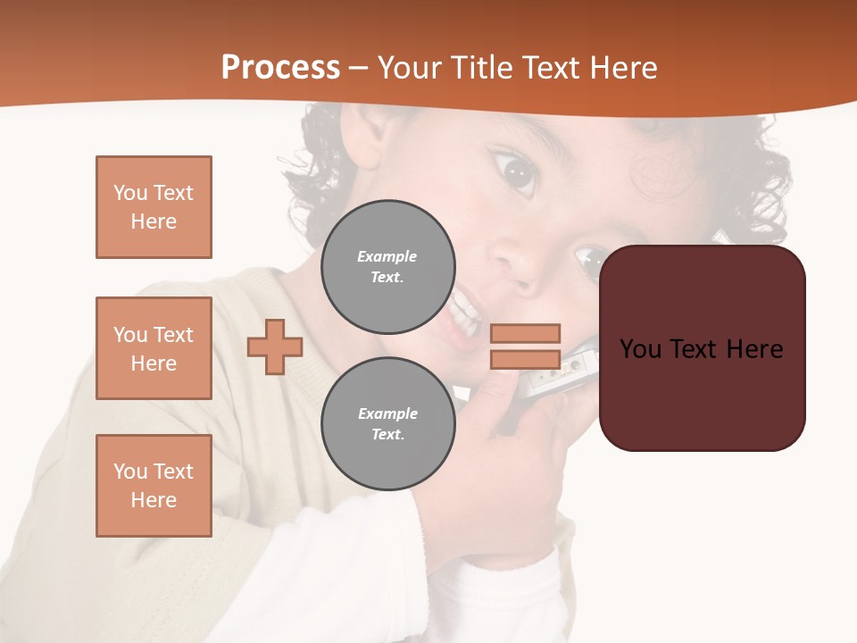 Lying Confident Toddler PowerPoint Template