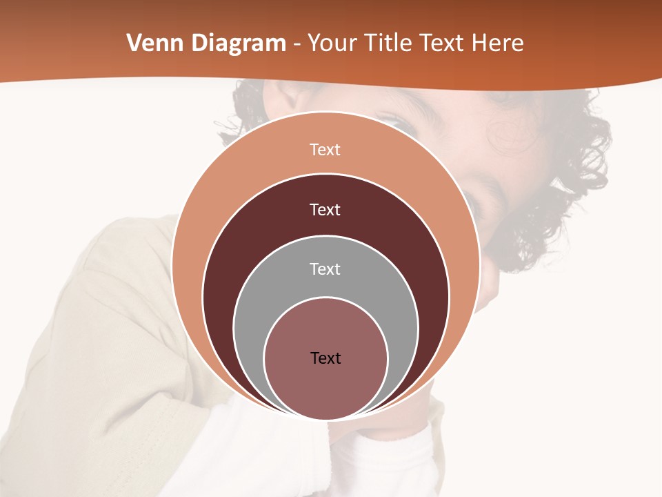 Lying Confident Toddler PowerPoint Template