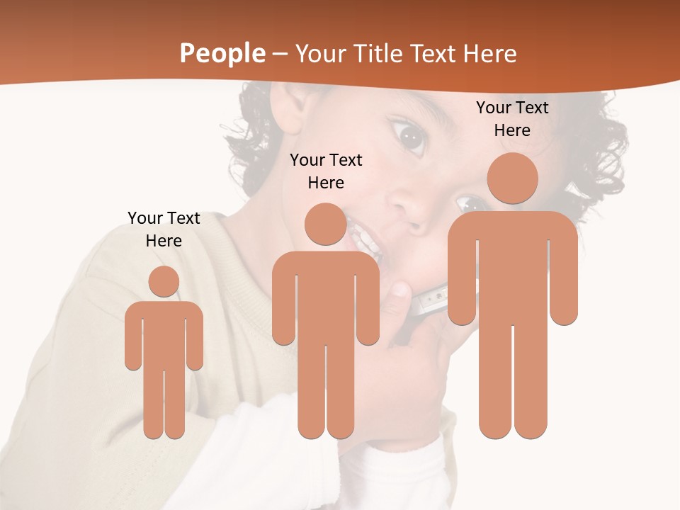 Lying Confident Toddler PowerPoint Template