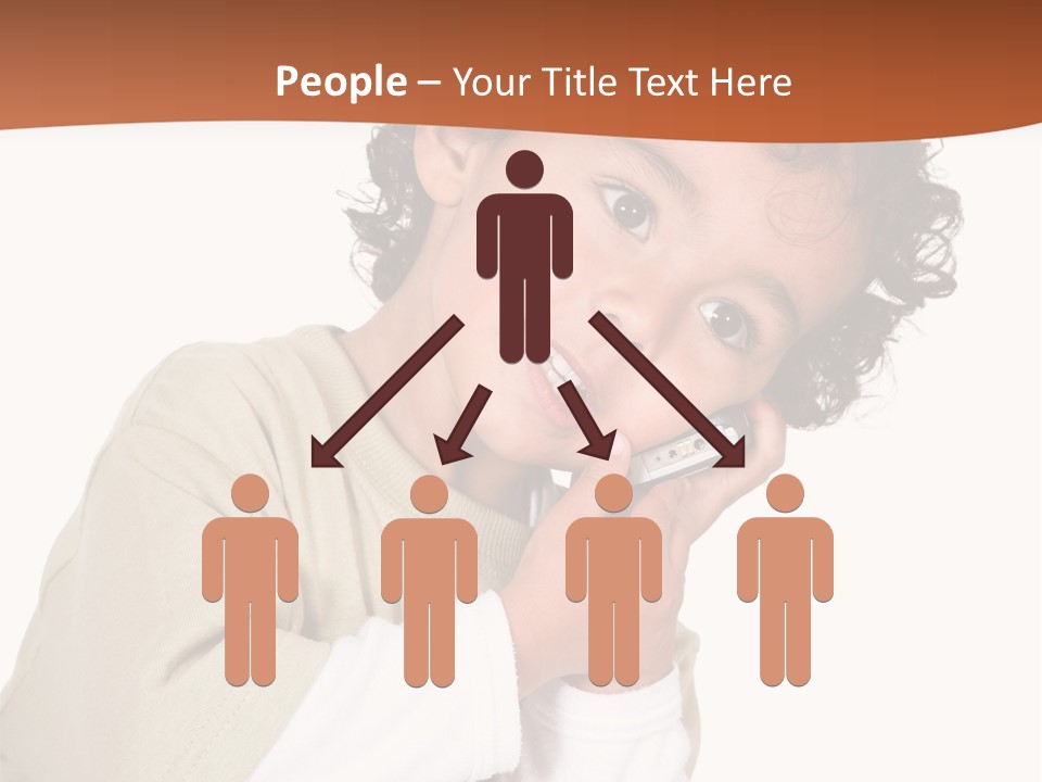 Lying Confident Toddler PowerPoint Template