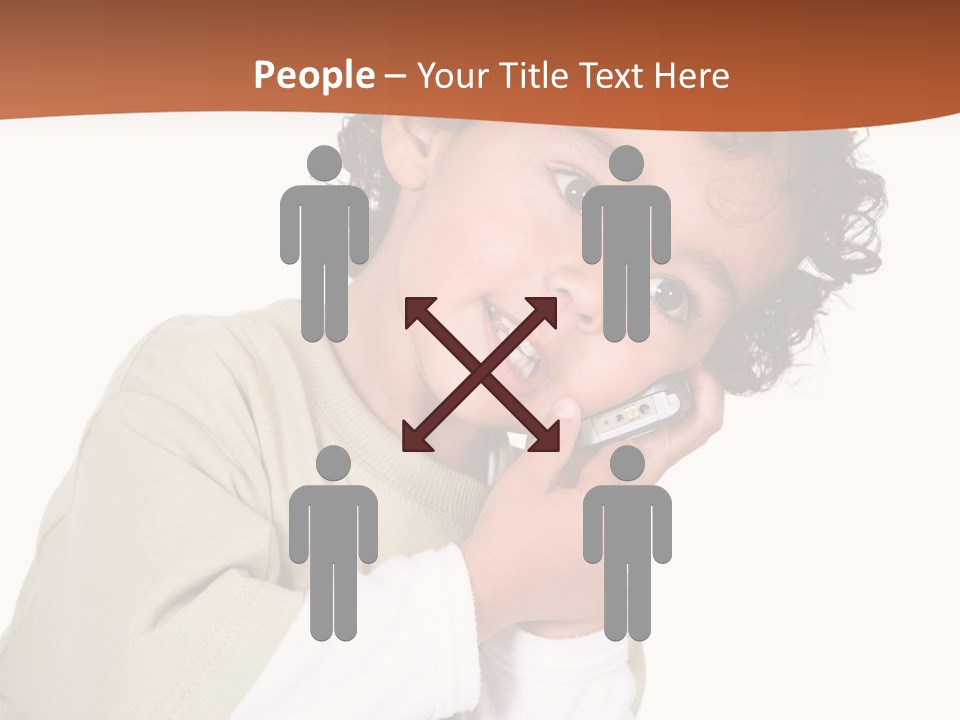 Lying Confident Toddler PowerPoint Template