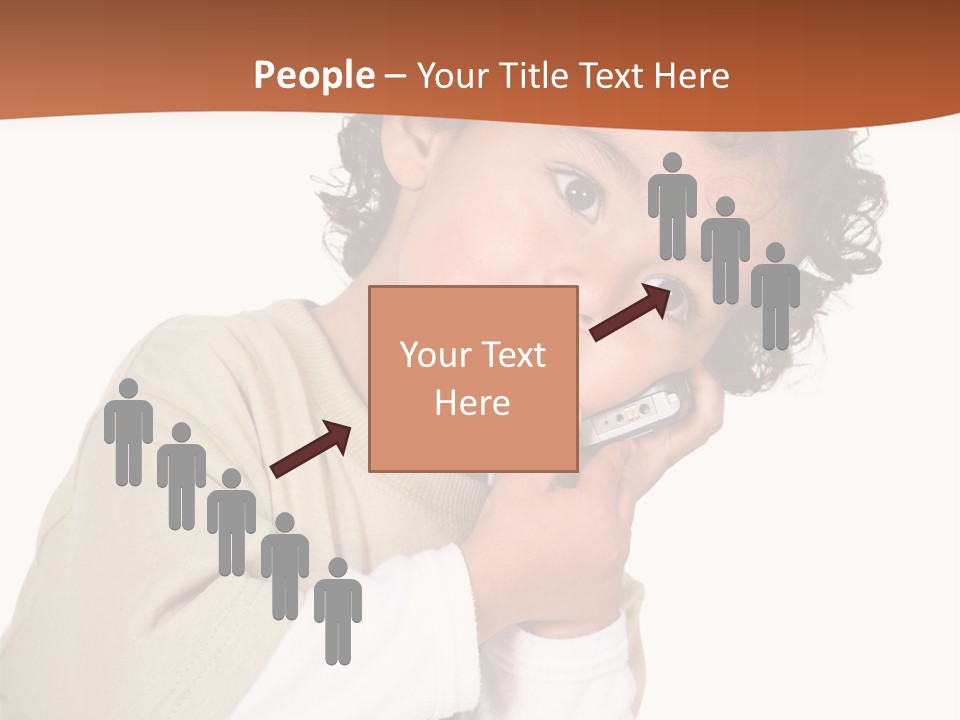 Lying Confident Toddler PowerPoint Template