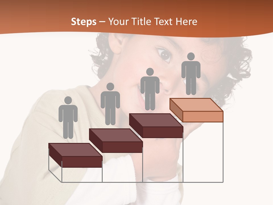 Lying Confident Toddler PowerPoint Template