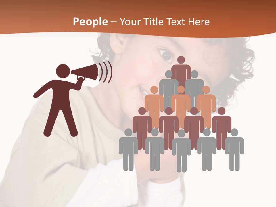 Lying Confident Toddler PowerPoint Template