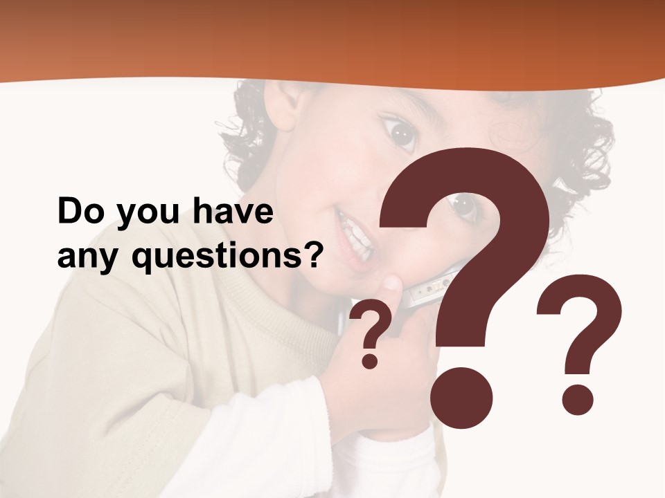 Lying Confident Toddler PowerPoint Template