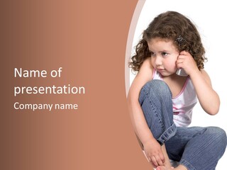 Person Preschooler Chatting PowerPoint Template