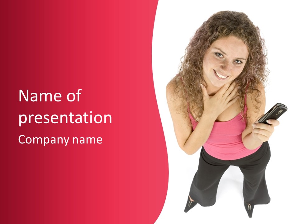 Individual Body Businesswoman PowerPoint Template