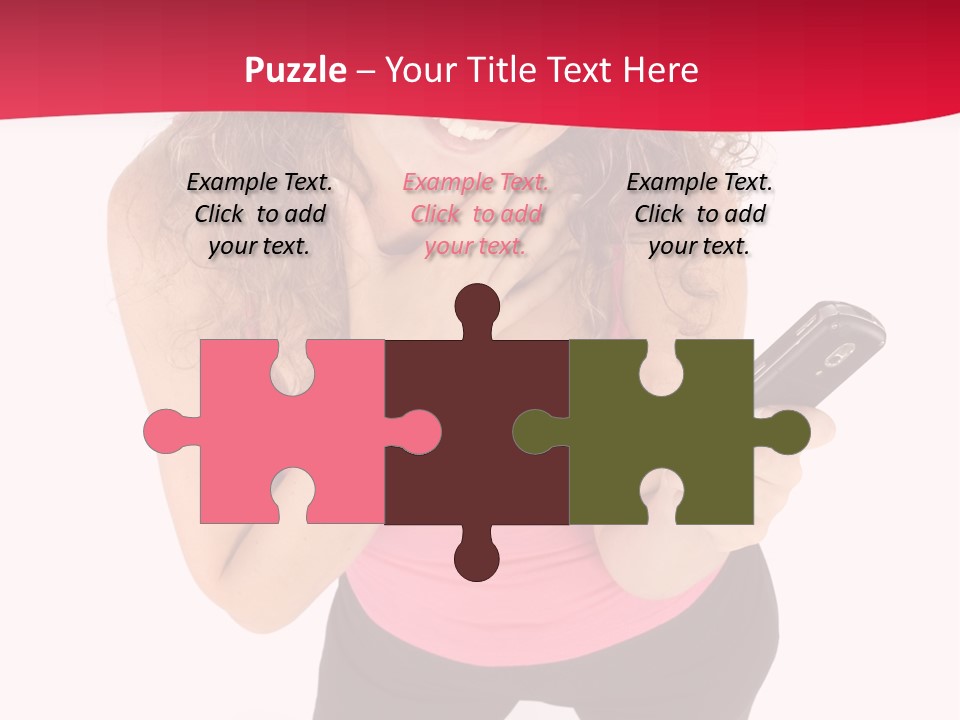 Individual Body Businesswoman PowerPoint Template