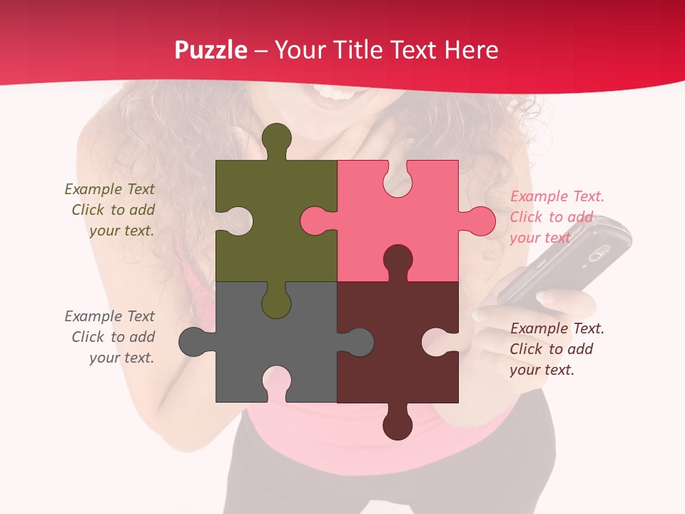 Individual Body Businesswoman PowerPoint Template