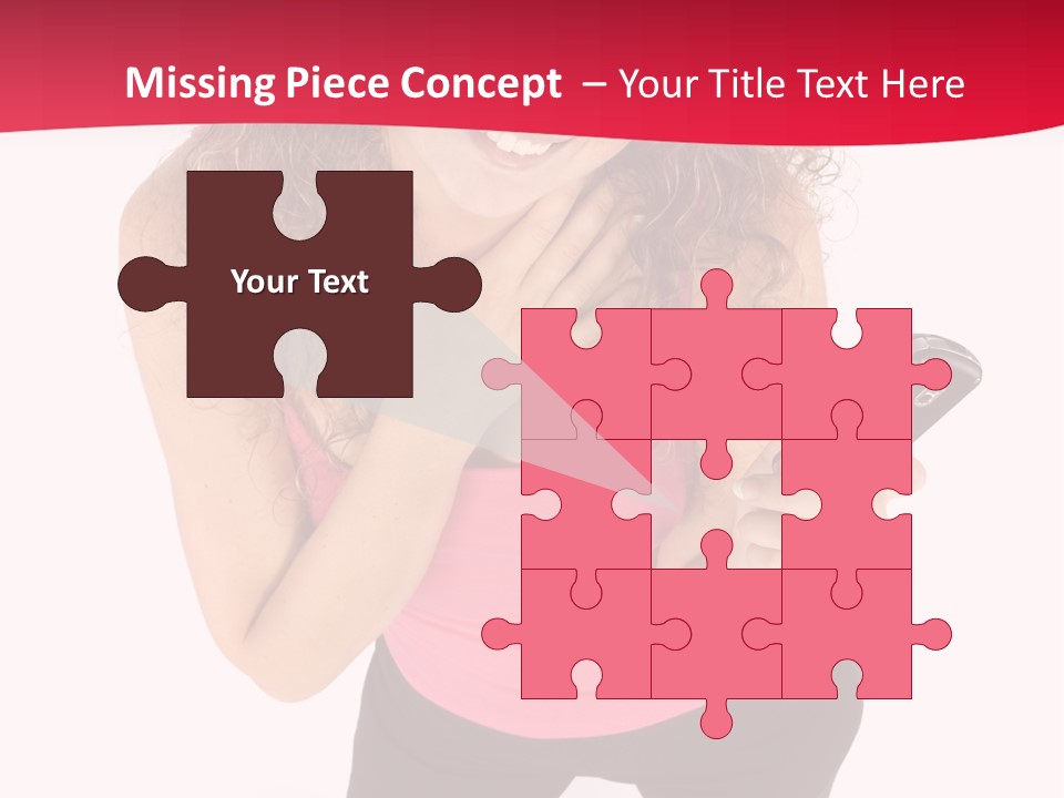 Individual Body Businesswoman PowerPoint Template