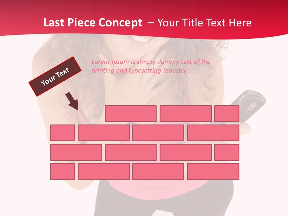 Individual Body Businesswoman PowerPoint Template