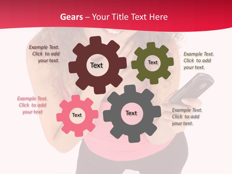 Individual Body Businesswoman PowerPoint Template