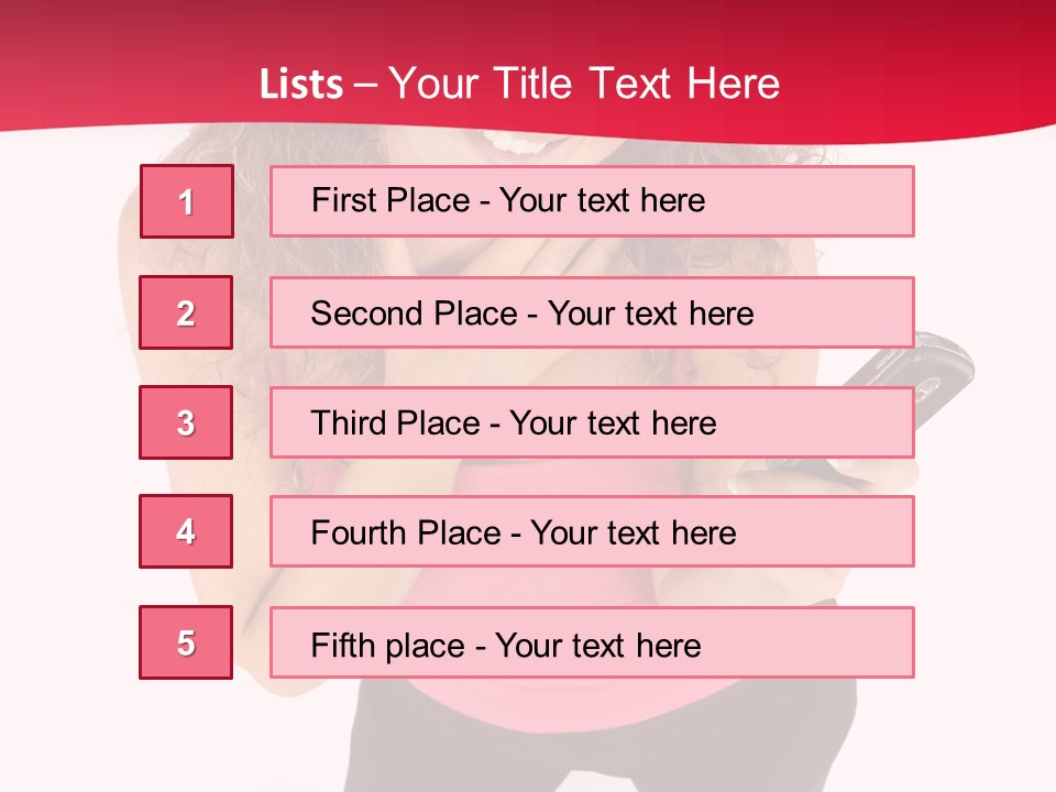 Individual Body Businesswoman PowerPoint Template