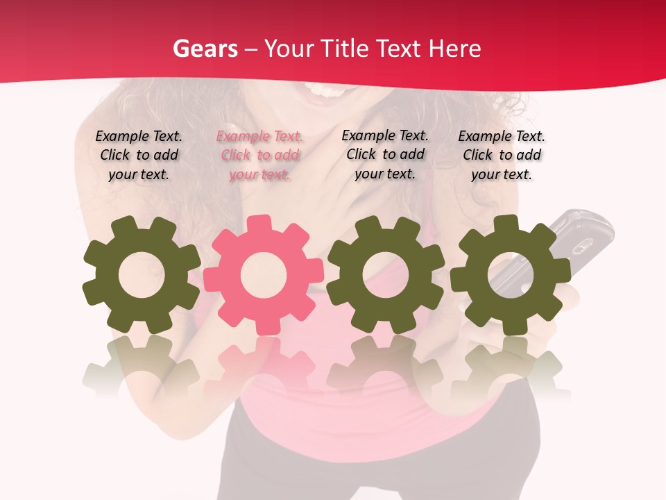 Individual Body Businesswoman PowerPoint Template