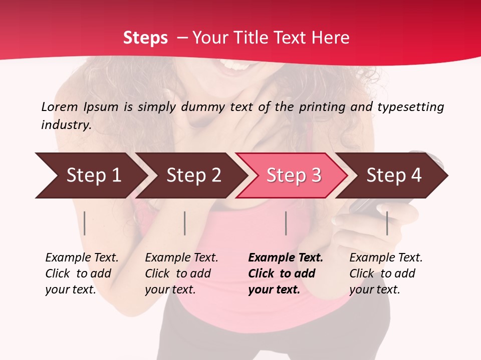 Individual Body Businesswoman PowerPoint Template