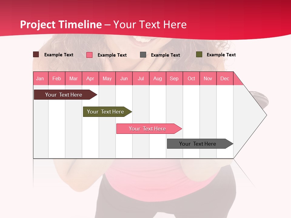 Individual Body Businesswoman PowerPoint Template