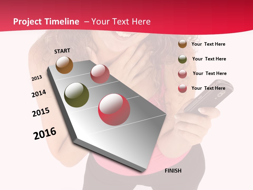 Individual Body Businesswoman PowerPoint Template