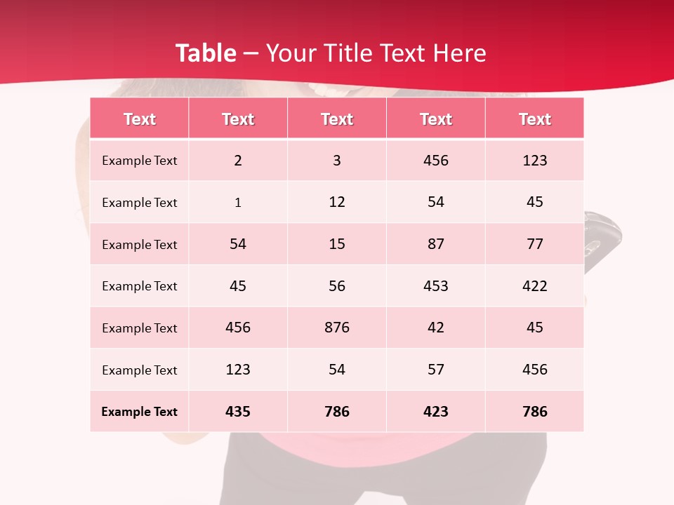 Individual Body Businesswoman PowerPoint Template