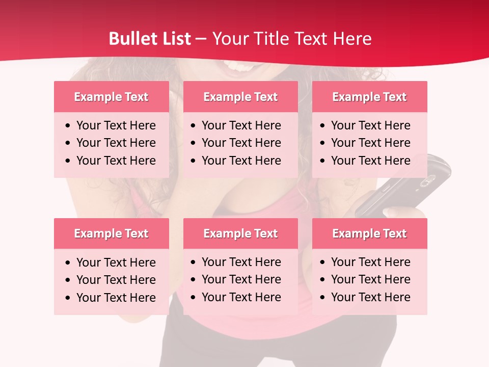 Individual Body Businesswoman PowerPoint Template