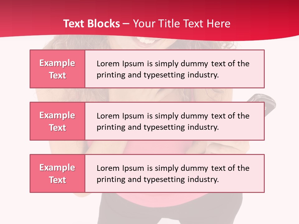 Individual Body Businesswoman PowerPoint Template