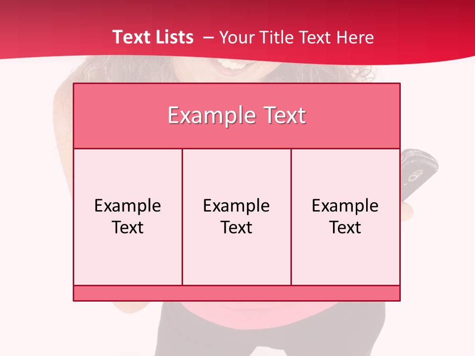Individual Body Businesswoman PowerPoint Template