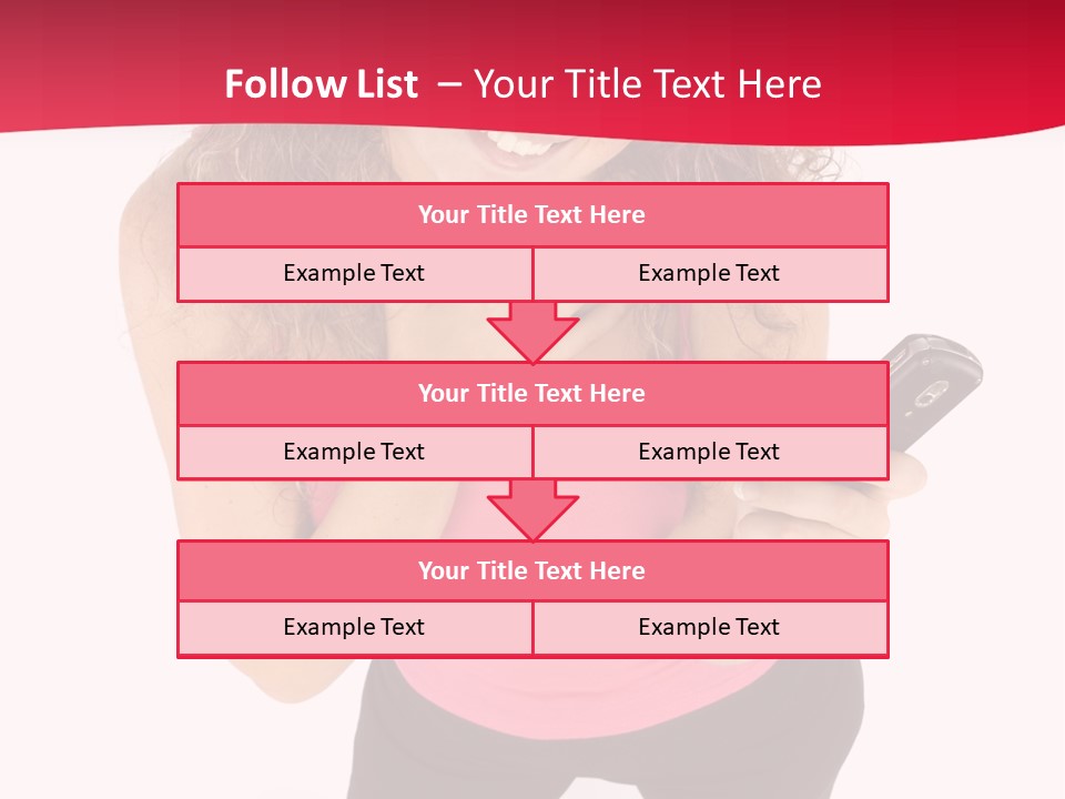 Individual Body Businesswoman PowerPoint Template