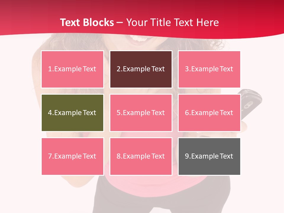 Individual Body Businesswoman PowerPoint Template