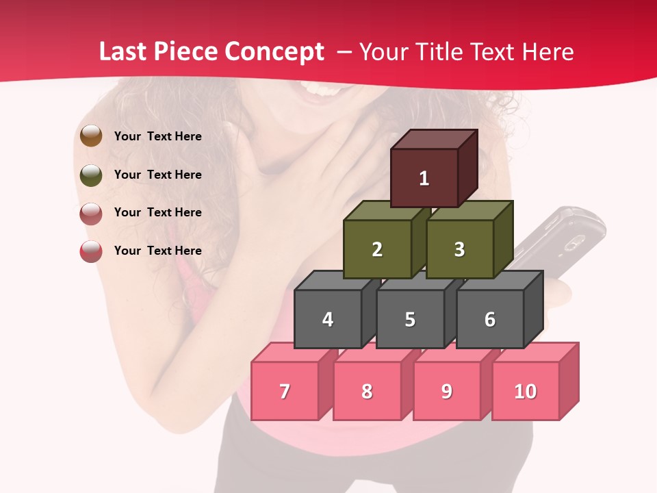 Individual Body Businesswoman PowerPoint Template