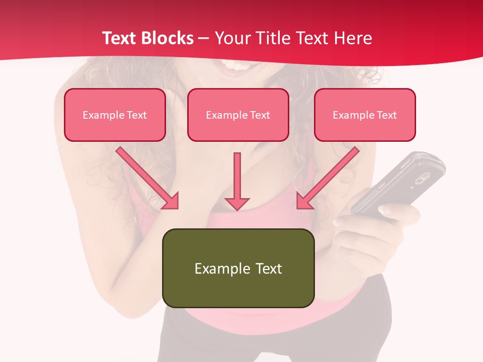 Individual Body Businesswoman PowerPoint Template